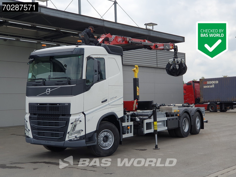 Volvo FH 500 6X2 Penz Crane 15Z9.50R HYVA 20-57-S Hooklift Lift+steering Automatic Euro 6 - Φορτηγό φόρτωσης γάντζου, Φορτηγό με γερανό: φωτογραφία 1 Volvo FH 500 6X2 Penz Crane 15Z9.50R HYVA 20-57-S Hooklift Lift+steering Automatic Euro 6 - Φορτηγό φόρτωσης γάντζου, Φορτηγό με γερανό: φωτογραφία 1