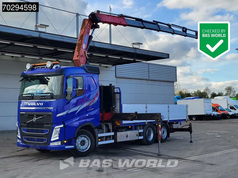 Volvo FH 540 FH 6X2 HMF 3220-K7 Crane Kran Lift-Axle Big-Axle Xenon Automatic Euro 6 - Φορτηγό με ανοιχτή καρότσα, Φορτηγό με γερανό: φωτογραφία 1 Volvo FH 540 FH 6X2 HMF 3220-K7 Crane Kran Lift-Axle Big-Axle Xenon Automatic Euro 6 - Φορτηγό με ανοιχτή καρότσα, Φορτηγό με γερανό: φωτογραφία 1