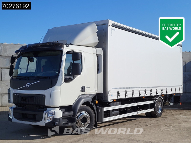 Volvo FL 280 4X2 NEW! 16tons Manual Ladebordwand PTO Alcoa's Euro 6 - Φορτηγό μουσαμάς: φωτογραφία 1 Volvo FL 280 4X2 NEW! 16tons Manual Ladebordwand PTO Alcoa's Euro 6 - Φορτηγό μουσαμάς: φωτογραφία 1