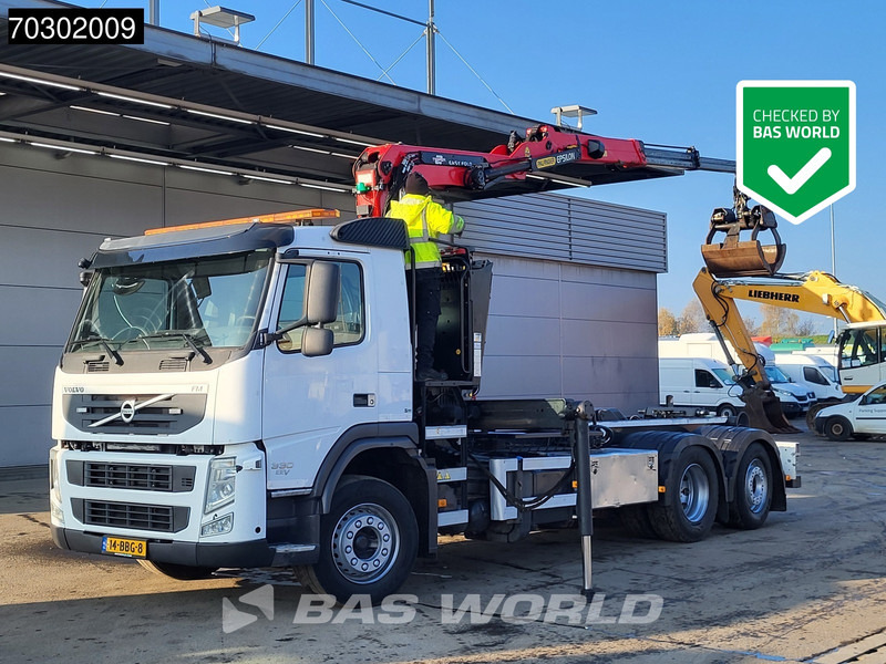 Volvo FM 330 FM 6X2 Palfinger Epsilon Z-Crane VDL Hook Lift+Steering Axle - Φορτηγό φόρτωσης γάντζου, Φορτηγό με γερανό: φωτογραφία 1 Volvo FM 330 FM 6X2 Palfinger Epsilon Z-Crane VDL Hook Lift+Steering Axle - Φορτηγό φόρτωσης γάντζου, Φορτηγό με γερανό: φωτογραφία 1