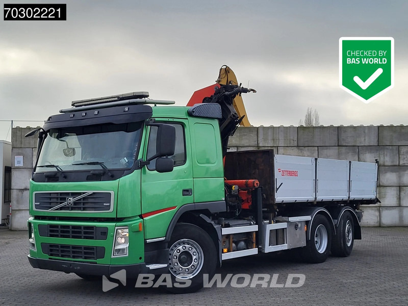 Volvo FM 340 FM 6X2 Palfinger PK23002 Crane 10m3 3-way tipper Lift+steering axle Euro 5 - Φορτηγό ανατρεπόμενο, Φορτηγό με γερανό: φωτογραφία 1 Volvo FM 340 FM 6X2 Palfinger PK23002 Crane 10m3 3-way tipper Lift+steering axle Euro 5 - Φορτηγό ανατρεπόμενο, Φορτηγό με γερανό: φωτογραφία 1