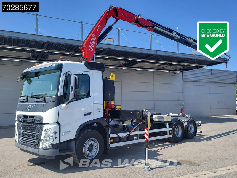 Volvo FM 460 6X2 NEW! FASSI F235A.0.25 Kran + HYVA 20-57-S Lift+steering axle Euro 6 - Φορτηγό φόρτωσης γάντζου, Φορτηγό με γερανό: φωτογραφία 1 Volvo FM 460 6X2 NEW! FASSI F235A.0.25 Kran + HYVA 20-57-S Lift+steering axle Euro 6 - Φορτηγό φόρτωσης γάντζου, Φορτηγό με γερανό: φωτογραφία 1