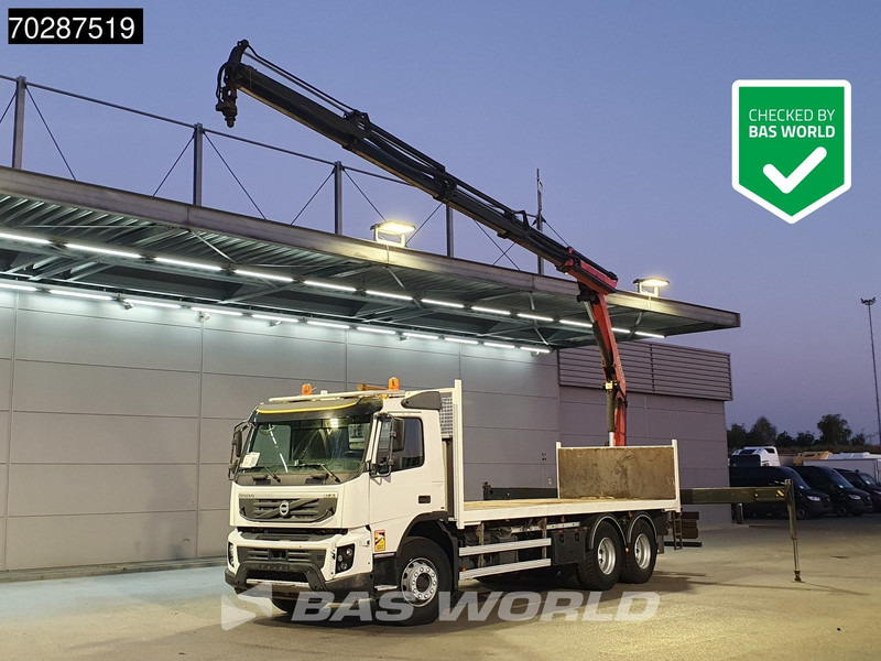Volvo FMX 370 6X4 Palfinger PK18002 EH Crane Kran Automatic Euro 5 - Φορτηγό με ανοιχτή καρότσα, Φορτηγό με γερανό: φωτογραφία 1 Volvo FMX 370 6X4 Palfinger PK18002 EH Crane Kran Automatic Euro 5 - Φορτηγό με ανοιχτή καρότσα, Φορτηγό με γερανό: φωτογραφία 1