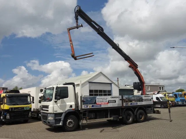 DAF CF 360 6X4 MANUAL GEAR STEELSPRINGS 18,5 TON PALFINKER - Φορτηγό με ανοιχτή καρότσα, Φορτηγό με γερανό: φωτογραφία 1 DAF CF 360 6X4 MANUAL GEAR STEELSPRINGS 18,5 TON PALFINKER - Φορτηγό με ανοιχτή καρότσα, Φορτηγό με γερανό: φωτογραφία 1