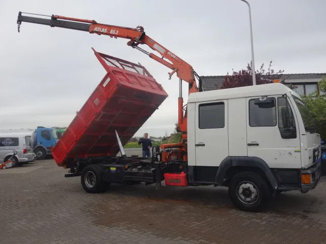 MAN 12.224 DC,8,5 TON ATLAS KRAAN,KIPPER,MANUAL POMP - Φορτηγό ανατρεπόμενο, Φορτηγό με γερανό: φωτογραφία 1 MAN 12.224 DC,8,5 TON ATLAS KRAAN,KIPPER,MANUAL POMP - Φορτηγό ανατρεπόμενο, Φορτηγό με γερανό: φωτογραφία 1