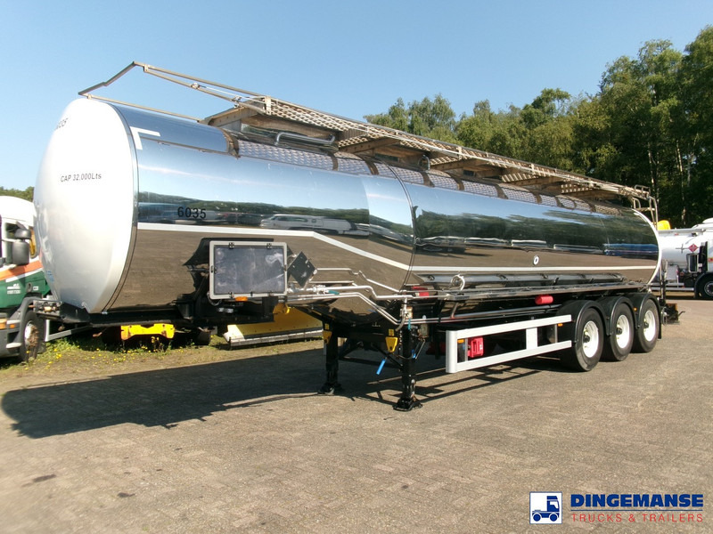 Clayton Chemical tank inox 33 m3 / 1 comp + pump - Επικαθήμενο βυτίο: φωτογραφία 1 Clayton Chemical tank inox 33 m3 / 1 comp + pump - Επικαθήμενο βυτίο: φωτογραφία 1
