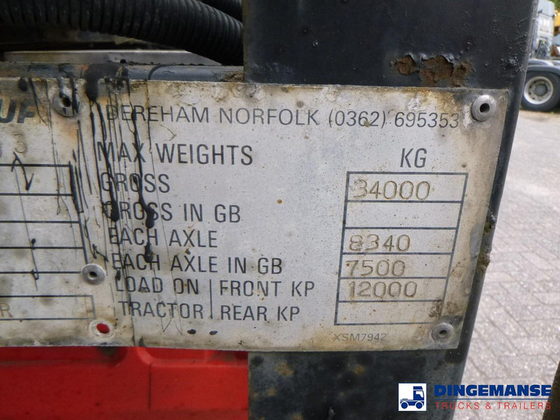 Επικαθήμενο βυτίο Crane Fruehauf Bitumen tank inox 28 m3 / 1 comp: φωτογραφία 17