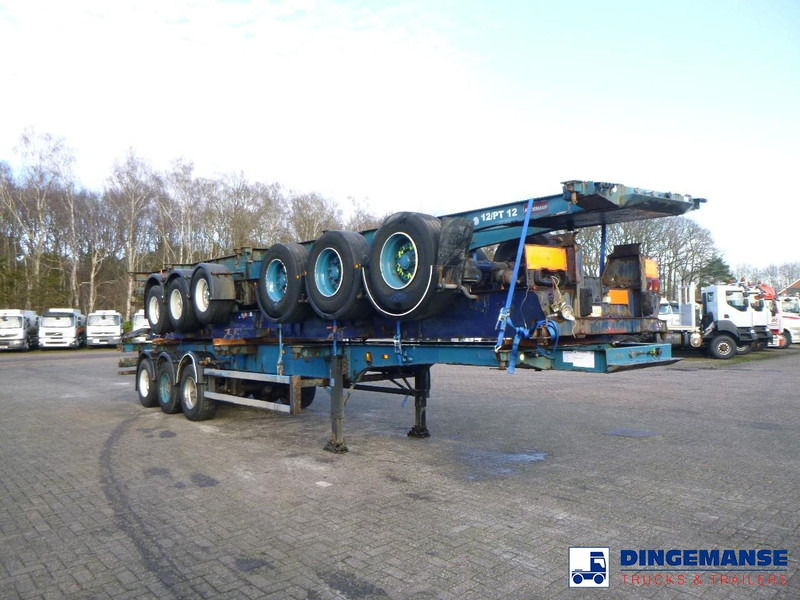 Crane Fruehauf Stack - 3 x container trailer 20-20-30-40 ft - Επικαθήμενο μεταφοράς εμπορευματοκιβωτίων/ Κινητό αμάξωμα: φωτογραφία 2 Crane Fruehauf Stack - 3 x container trailer 20-20-30-40 ft - Επικαθήμενο μεταφοράς εμπορευματοκιβωτίων/ Κινητό αμάξωμα: φωτογραφία 2