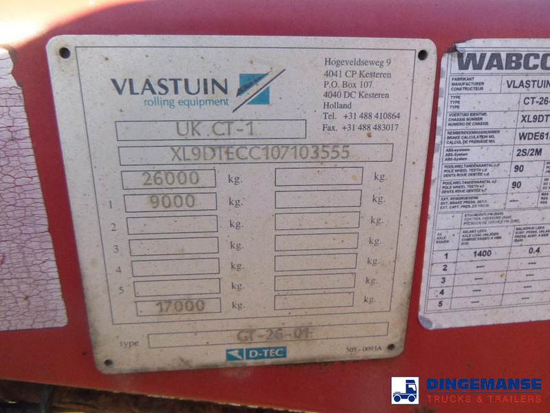 Επικαθήμενο μεταφοράς εμπορευματοκιβωτίων/ Κινητό αμάξωμα D-Tec 4-axle container combi trailer (3 + 1 axles) 20-30-40-45 ft: φωτογραφία 14