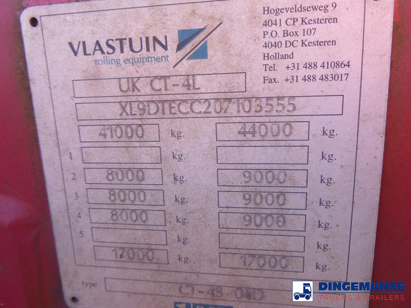 Επικαθήμενο μεταφοράς εμπορευματοκιβωτίων/ Κινητό αμάξωμα D-Tec 4-axle container combi trailer (3 + 1 axles) 20-30-40-45 ft: φωτογραφία 16