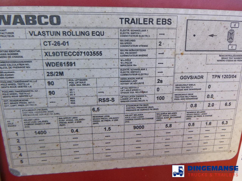 Επικαθήμενο μεταφοράς εμπορευματοκιβωτίων/ Κινητό αμάξωμα D-Tec 4-axle container combi trailer (3 + 1 axles) 20-30-40-45 ft: φωτογραφία 15