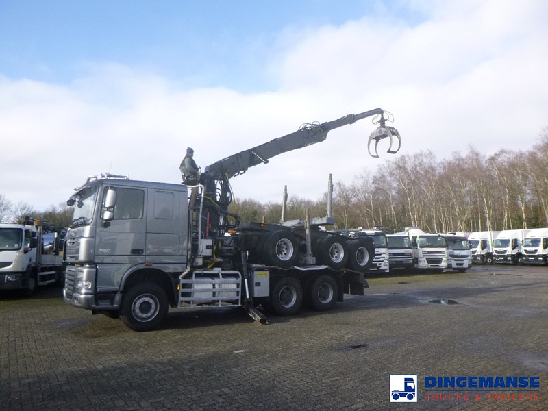 DAF XF 105.510 6x4 + Loglift F281S83 crane / timber truck + dolly - Φορτηγό με γερανό: φωτογραφία 3 DAF XF 105.510 6x4 + Loglift F281S83 crane / timber truck + dolly - Φορτηγό με γερανό: φωτογραφία 3