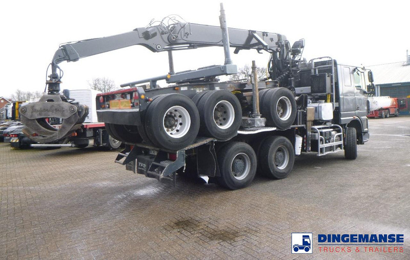 DAF XF 105.510 6x4 + Loglift F281S83 crane / timber truck + dolly - Φορτηγό ξυλείας, Φορτηγό με γερανό: φωτογραφία 4 DAF XF 105.510 6x4 + Loglift F281S83 crane / timber truck + dolly - Φορτηγό ξυλείας, Φορτηγό με γερανό: φωτογραφία 4