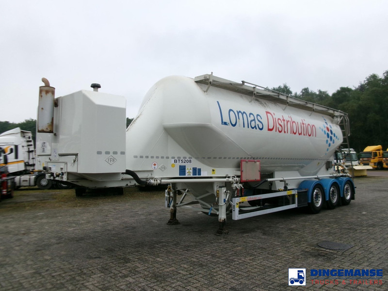Feldbinder Powder tank alu 40 m3 / 1 comp + compressor - Επικαθήμενο βυτίο: φωτογραφία 1 Feldbinder Powder tank alu 40 m3 / 1 comp + compressor - Επικαθήμενο βυτίο: φωτογραφία 1