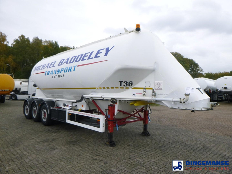Feldbinder Powder tank alu 40 m3 / 1 comp - Επικαθήμενο βυτίο: φωτογραφία 2 Feldbinder Powder tank alu 40 m3 / 1 comp - Επικαθήμενο βυτίο: φωτογραφία 2