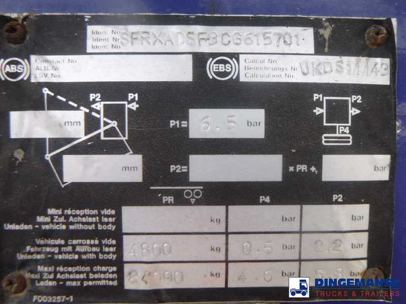 Επικαθήμενο ανατρεπόμενο Fruehauf Tipper trailer alu 35 m3 + tarpaulin: φωτογραφία 18 Επικαθήμενο ανατρεπόμενο Fruehauf Tipper trailer alu 35 m3 + tarpaulin: φωτογραφία 18