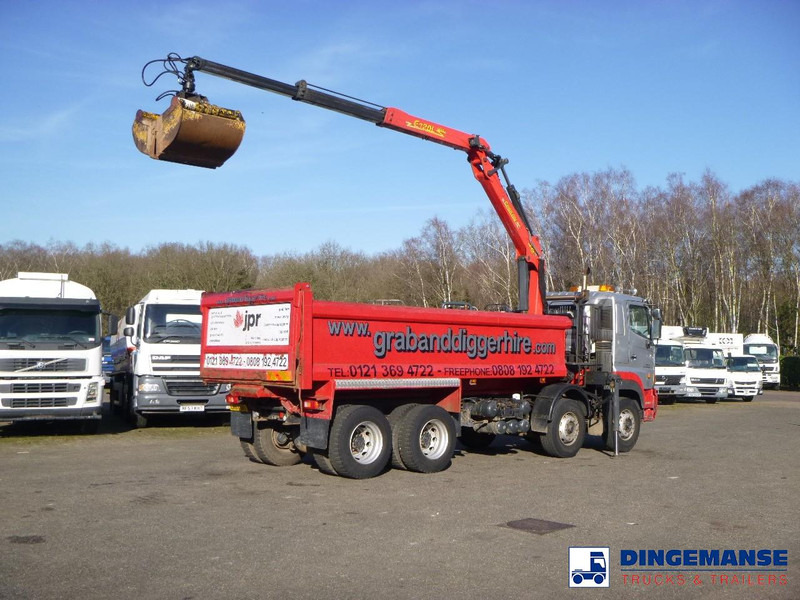 Hino FY1EUKA 8x4 tipper RHD + Palfinger E120L + grapple - Φορτηγό με γερανό: φωτογραφία 3 Hino FY1EUKA 8x4 tipper RHD + Palfinger E120L + grapple - Φορτηγό με γερανό: φωτογραφία 3