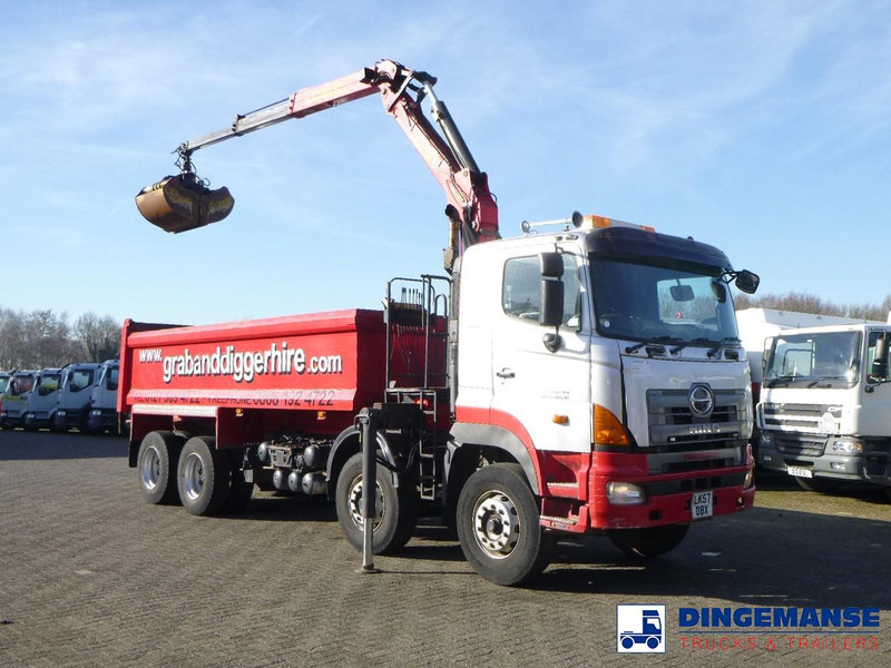 Hino FY1EUKA 8x4 tipper RHD + Palfinger E120L + grapple - Φορτηγό με γερανό: φωτογραφία 5 Hino FY1EUKA 8x4 tipper RHD + Palfinger E120L + grapple - Φορτηγό με γερανό: φωτογραφία 5