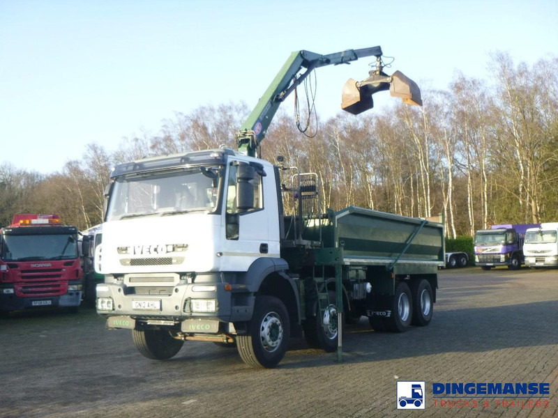 Iveco AD340T36 8x4 RHD tipper + HMF 1244 Z1 - Φορτηγό με γερανό: φωτογραφία 5 Iveco AD340T36 8x4 RHD tipper + HMF 1244 Z1 - Φορτηγό με γερανό: φωτογραφία 5
