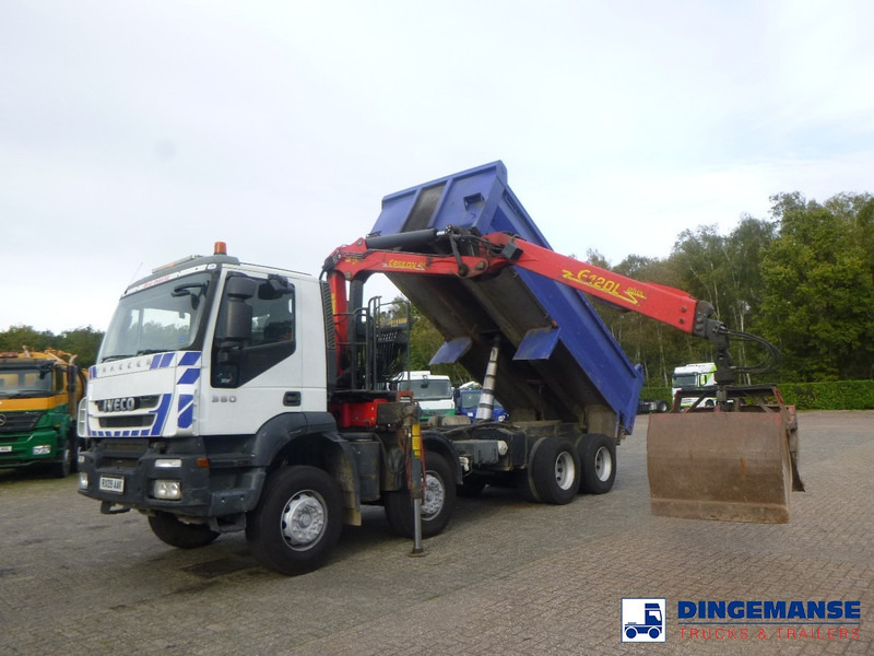Iveco AD340T36 8x4 RHD tipper + Palfinger E120 plus + grapple - Φορτηγό με γερανό: φωτογραφία 5 Iveco AD340T36 8x4 RHD tipper + Palfinger E120 plus + grapple - Φορτηγό με γερανό: φωτογραφία 5