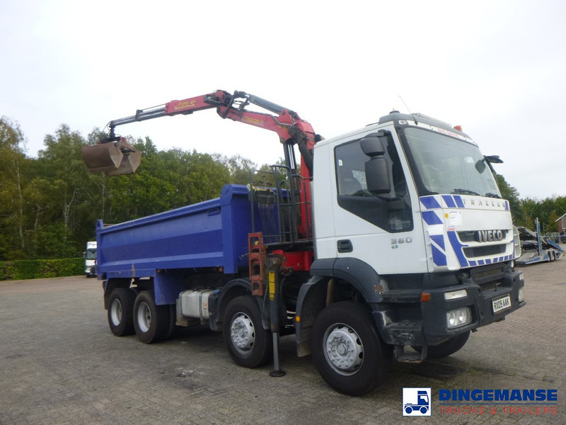 Iveco AD340T36 8x4 RHD tipper + Palfinger E120 plus + grapple - Φορτηγό με γερανό: φωτογραφία 2 Iveco AD340T36 8x4 RHD tipper + Palfinger E120 plus + grapple - Φορτηγό με γερανό: φωτογραφία 2