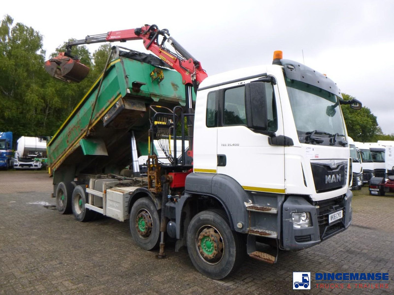 MAN TGS 35.400 8X4 RHD tipper + Palfinger Epsilon M125L - Φορτηγό με γερανό: φωτογραφία 2 MAN TGS 35.400 8X4 RHD tipper + Palfinger Epsilon M125L - Φορτηγό με γερανό: φωτογραφία 2