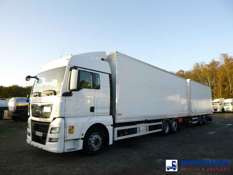 MAN TGX 26.440 6X2 high volume + Fruehauf closed box trailer - Φορτηγό κόφα: φωτογραφία 1 MAN TGX 26.440 6X2 high volume + Fruehauf closed box trailer - Φορτηγό κόφα: φωτογραφία 1