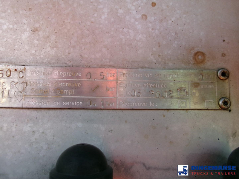 Επικαθήμενο βυτίο Magyar Bitumen tank inox 29.5 m3 / 1 comp + pump / ADR 13/12/2023: φωτογραφία 20