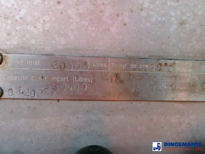 Επικαθήμενο βυτίο Magyar Bitumen tank inox 29.5 m3 / 1 comp + pump / ADR 13/12/2023: φωτογραφία 19