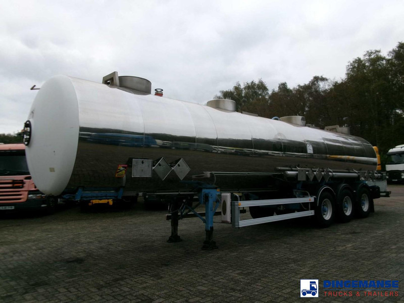 Magyar Chemical tank inox L4BH 33.5 m3 / 3 comp - Επικαθήμενο βυτίο: φωτογραφία 1 Magyar Chemical tank inox L4BH 33.5 m3 / 3 comp - Επικαθήμενο βυτίο: φωτογραφία 1