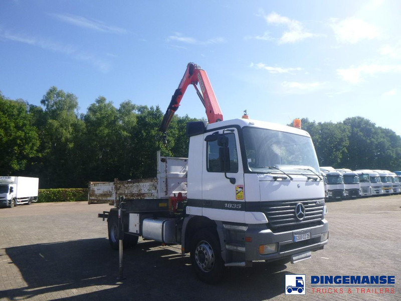 Mercedes-Benz Actros 1835 4x2 tipper + Palfinger PK12000 - Φορτηγό με γερανό: φωτογραφία 3 Mercedes-Benz Actros 1835 4x2 tipper + Palfinger PK12000 - Φορτηγό με γερανό: φωτογραφία 3