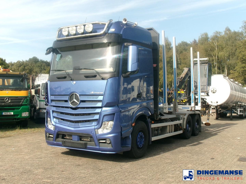 Mercedes-Benz Actros 2663 6x4 Euro 6 loglift F96 crane timber truck - Φορτηγό ξυλείας, Φορτηγό με γερανό: φωτογραφία 1 Mercedes-Benz Actros 2663 6x4 Euro 6 loglift F96 crane timber truck - Φορτηγό ξυλείας, Φορτηγό με γερανό: φωτογραφία 1