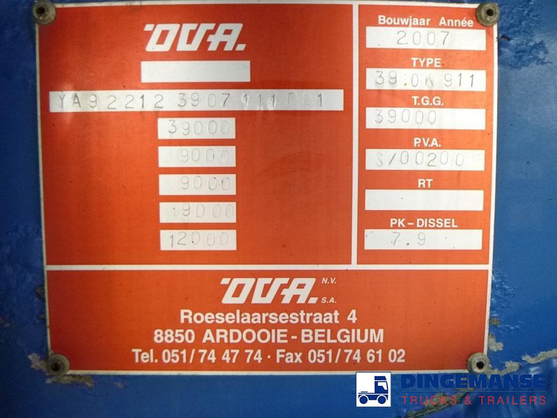 Μίσθωση OVA Tipper trailer alu 60 m3 + tarpaulin OVA Tipper trailer alu 60 m3 + tarpaulin: φωτογραφία 19