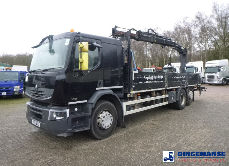 Renault Premium 380 DXI 6x2 RHD + Hiab 122 B2 Duo - Φορτηγό με γερανό: φωτογραφία 1 Renault Premium 380 DXI 6x2 RHD + Hiab 122 B2 Duo - Φορτηγό με γερανό: φωτογραφία 1