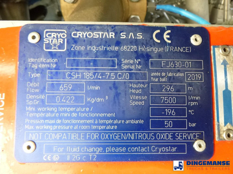 Επικαθήμενο βυτίο Van Hool Cryogenic tank inox 58.6 m3 / 1 comp / R10,4BN (methane/argon/nitrogen): φωτογραφία 18 Επικαθήμενο βυτίο Van Hool Cryogenic tank inox 58.6 m3 / 1 comp / R10,4BN (methane/argon/nitrogen): φωτογραφία 18