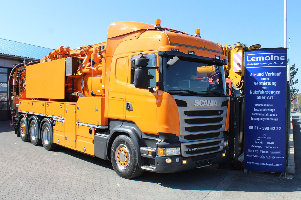 Scania R450 8x4 Kroll 19m³ Wasserrückgewinner Kombi-HD - Όχημα εκκένωσης βόθρων: φωτογραφία 1 Scania R450 8x4 Kroll 19m³ Wasserrückgewinner Kombi-HD - Όχημα εκκένωσης βόθρων: φωτογραφία 1