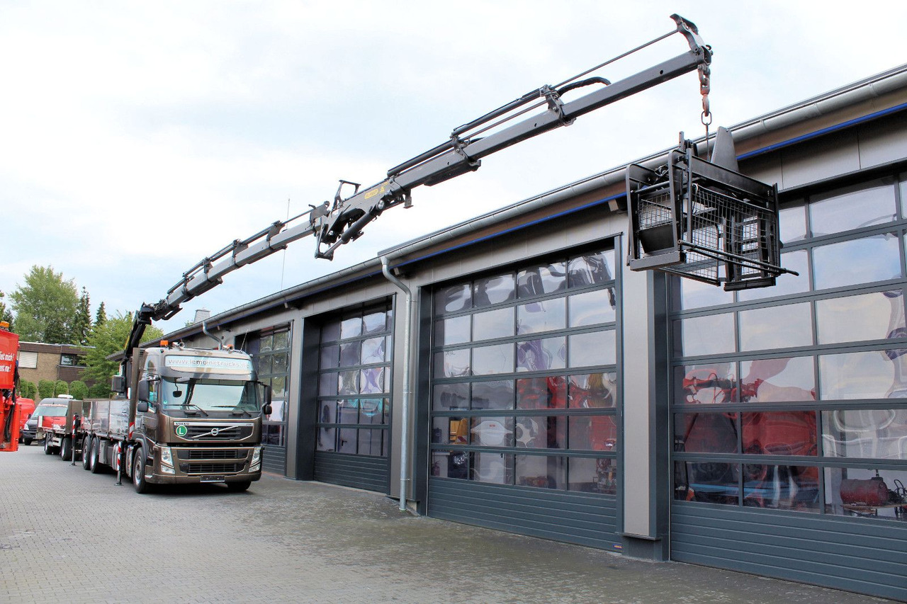 Volvo FM 420 6x2 Container-Pritsche+Kran PK 34.002+JIB - Φορτηγό με ανοιχτή καρότσα, Φορτηγό με γερανό: φωτογραφία 1 Volvo FM 420 6x2 Container-Pritsche+Kran PK 34.002+JIB - Φορτηγό με ανοιχτή καρότσα, Φορτηγό με γερανό: φωτογραφία 1