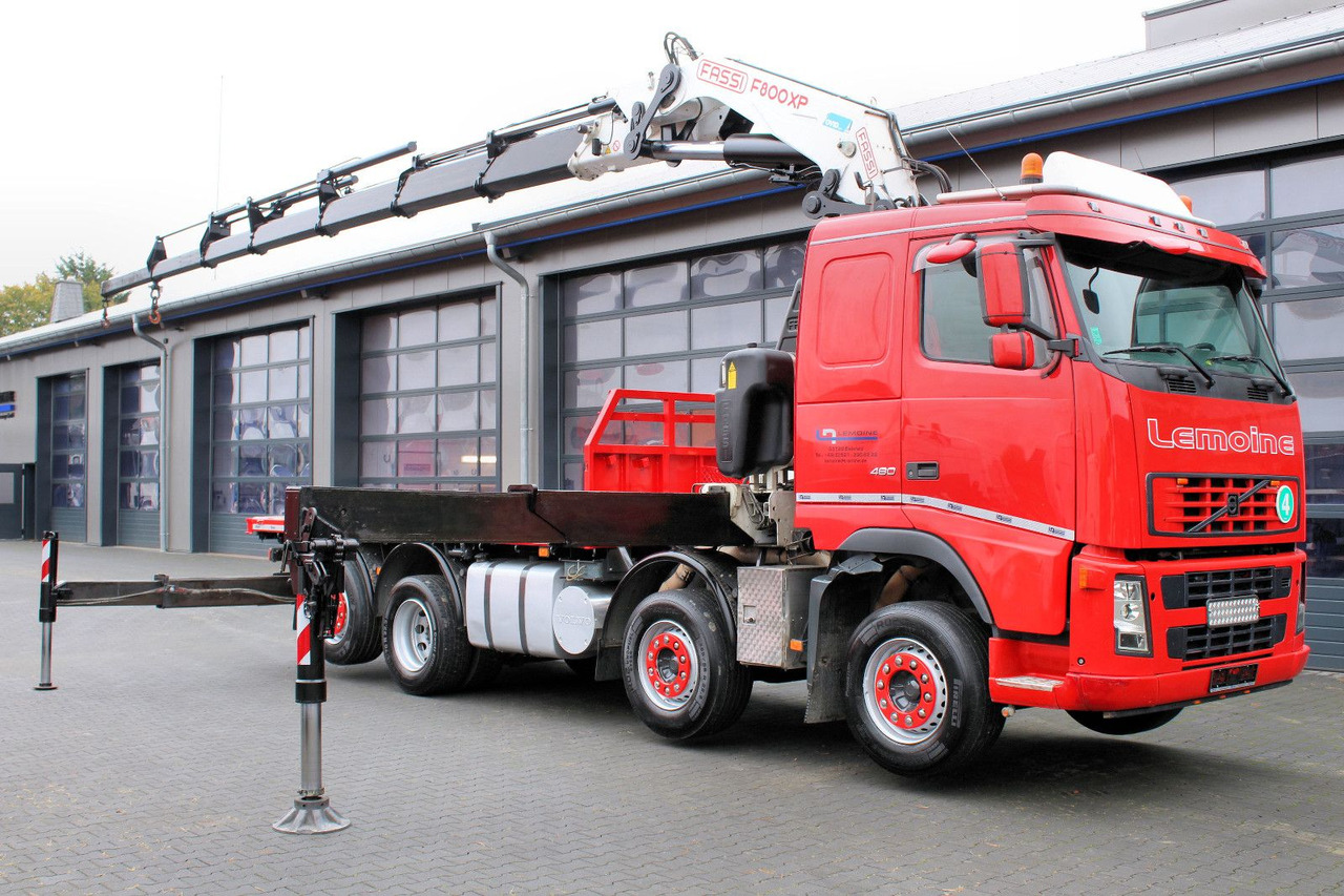 Volvo FM 480 8x2 Pritsche + FASSI F800XP Kran 6x - Φορτηγό με ανοιχτή καρότσα, Φορτηγό με γερανό: φωτογραφία 2 Volvo FM 480 8x2 Pritsche + FASSI F800XP Kran 6x - Φορτηγό με ανοιχτή καρότσα, Φορτηγό με γερανό: φωτογραφία 2