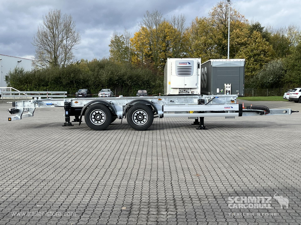 SCHMITZ Zentralachsanhänger Wechselfahrgestell - Ρυμούλκα μεταφοράς εμπορευματοκιβωτίων/ Κινητό αμάξωμα: φωτογραφία 2 SCHMITZ Zentralachsanhänger Wechselfahrgestell - Ρυμούλκα μεταφοράς εμπορευματοκιβωτίων/ Κινητό αμάξωμα: φωτογραφία 2