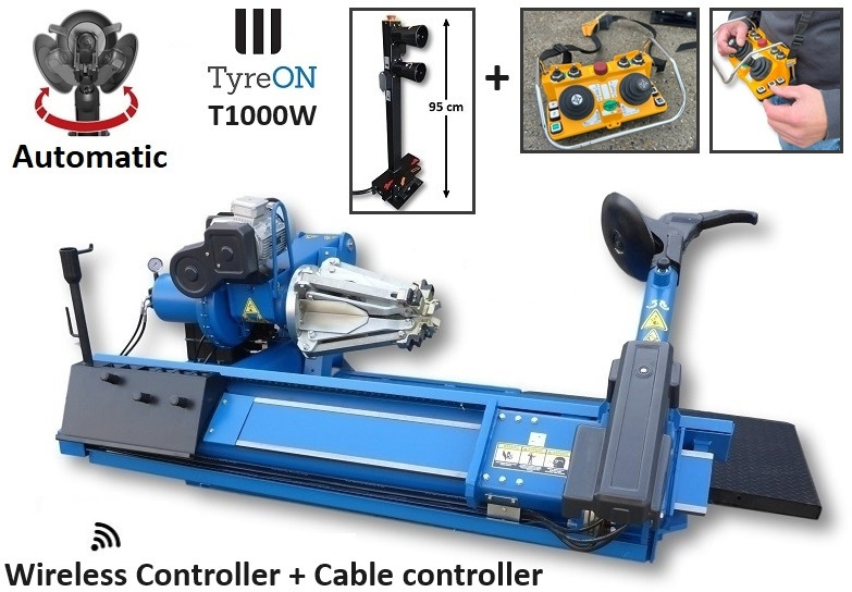 T1000W truck tyrechanger 56 Inch 2 mounting speeds - fully automatic - power 4kW+4kW - Wireless controller (as extra) - Εξοπλισμός γκαράζ: φωτογραφία 1 T1000W truck tyrechanger 56 Inch 2 mounting speeds - fully automatic - power 4kW+4kW - Wireless controller (as extra) - Εξοπλισμός γκαράζ: φωτογραφία 1
