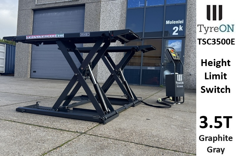 TSC3500E mobile midrise car scissor lift with electrical release - Capacity 3,5T - Lifting height 125 cm - 230V - Graphite gray - Εξοπλισμός γκαράζ: φωτογραφία 1 TSC3500E mobile midrise car scissor lift with electrical release - Capacity 3,5T - Lifting height 125 cm - 230V - Graphite gray - Εξοπλισμός γκαράζ: φωτογραφία 1