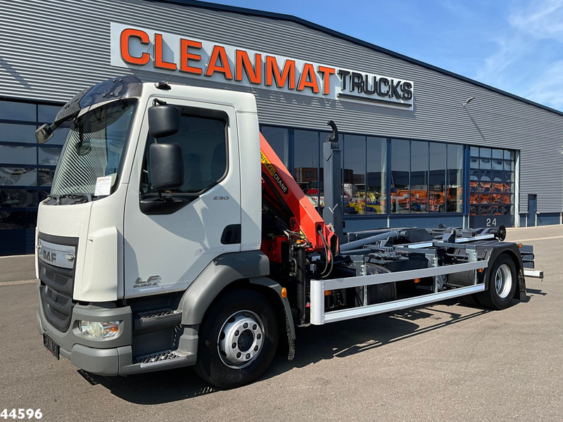 DAF FA LF 250 Euro 6 Palfinger 6,5 Tonmeter laadkraan - Φορτηγό φόρτωσης γάντζου, Φορτηγό με γερανό: φωτογραφία 2 DAF FA LF 250 Euro 6 Palfinger 6,5 Tonmeter laadkraan - Φορτηγό φόρτωσης γάντζου, Φορτηγό με γερανό: φωτογραφία 2