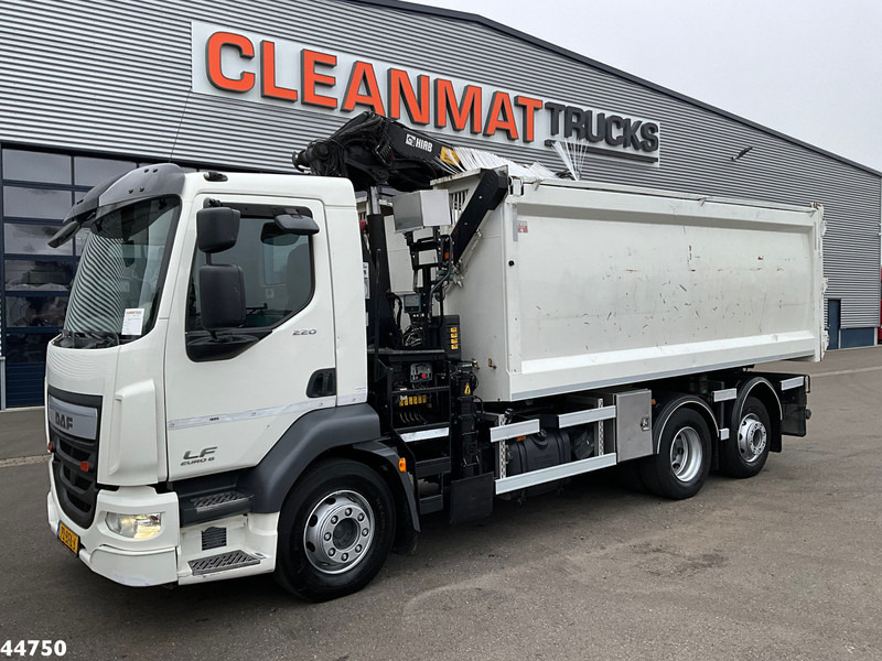 DAF FAN LF 220 Euro 6 Hiab 11 Tonmeter laadkraan Just 166.649 Km! - Φορτηγό ανατρεπόμενο, Φορτηγό με γερανό: φωτογραφία 2 DAF FAN LF 220 Euro 6 Hiab 11 Tonmeter laadkraan Just 166.649 Km! - Φορτηγό ανατρεπόμενο, Φορτηγό με γερανό: φωτογραφία 2