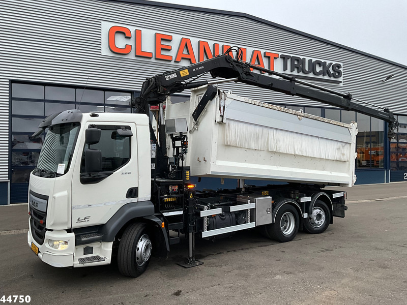 DAF FAN LF 220 Euro 6 Hiab 11 Tonmeter laadkraan Just 166.649 Km! - Φορτηγό ανατρεπόμενο, Φορτηγό με γερανό: φωτογραφία 1 DAF FAN LF 220 Euro 6 Hiab 11 Tonmeter laadkraan Just 166.649 Km! - Φορτηγό ανατρεπόμενο, Φορτηγό με γερανό: φωτογραφία 1