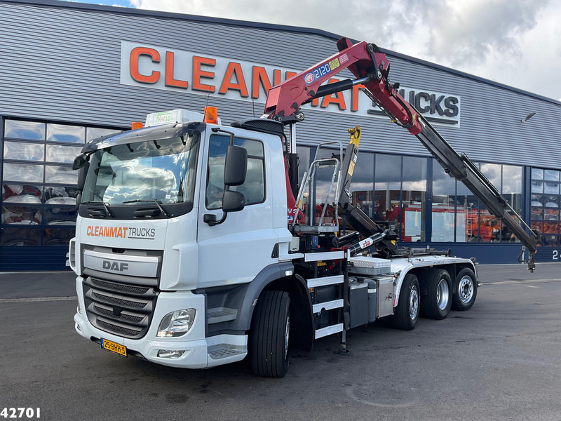 DAF FAQ CF 400 8x2 Euro 6 HMF 21 Tonmeter laadkraan - Φορτηγό φόρτωσης γάντζου, Φορτηγό με γερανό: φωτογραφία 1 DAF FAQ CF 400 8x2 Euro 6 HMF 21 Tonmeter laadkraan - Φορτηγό φόρτωσης γάντζου, Φορτηγό με γερανό: φωτογραφία 1