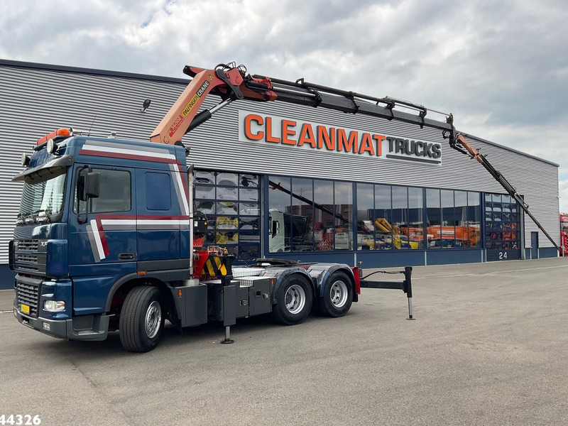 DAF FTS 95 XF 480 Manual Palfinger 36 Tonmeter laadkraan + Fly-Jib - Φορτηγό με γερανό: φωτογραφία 1 DAF FTS 95 XF 480 Manual Palfinger 36 Tonmeter laadkraan + Fly-Jib - Φορτηγό με γερανό: φωτογραφία 1
