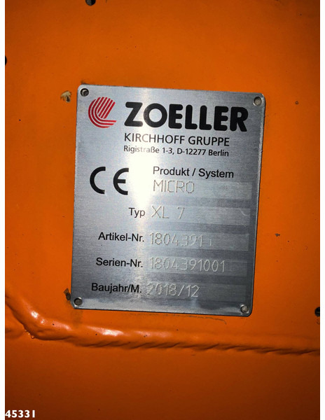 Απορριμματοφόρο FUSO Canter 9C18 Euro 6 Zoeller 7m³ Just 108.440 Km!: φωτογραφία 20