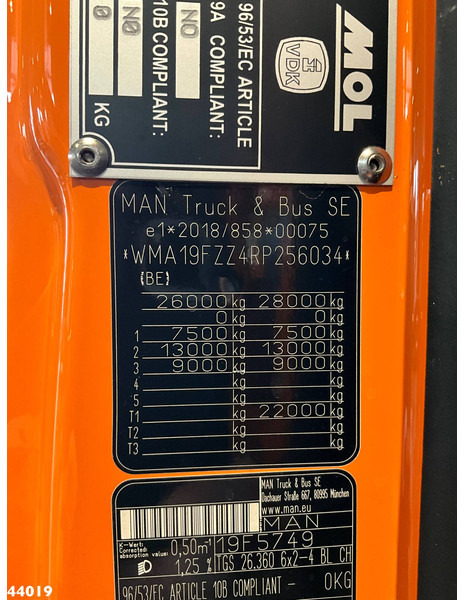 Απορριμματοφόρο MAN TGS 26.360 VDK 21m³, 2 compartimenten + weighing system: φωτογραφία 19