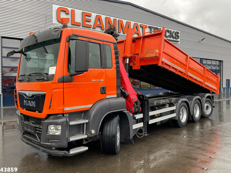 MAN TGS 35.400 8x4 Euro 6 Palfinger 17 Tonmeter Z-kraan - Φορτηγό ανατρεπόμενο, Φορτηγό με γερανό: φωτογραφία 3 MAN TGS 35.400 8x4 Euro 6 Palfinger 17 Tonmeter Z-kraan - Φορτηγό ανατρεπόμενο, Φορτηγό με γερανό: φωτογραφία 3