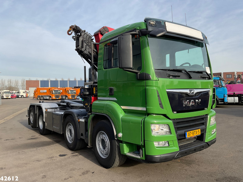 MAN TGS 35.460 8x2 Euro 6 HMF 26 Tonmeter laadkraan - Φορτηγό φόρτωσης γάντζου, Φορτηγό με γερανό: φωτογραφία 3 MAN TGS 35.460 8x2 Euro 6 HMF 26 Tonmeter laadkraan - Φορτηγό φόρτωσης γάντζου, Φορτηγό με γερανό: φωτογραφία 3